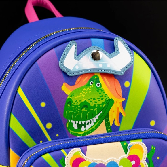 dino toy story green mini backpack Disney Pixar Rex Boys Backpack Features Include Shiny Silver Loungefly Disney Pixar Toy Story